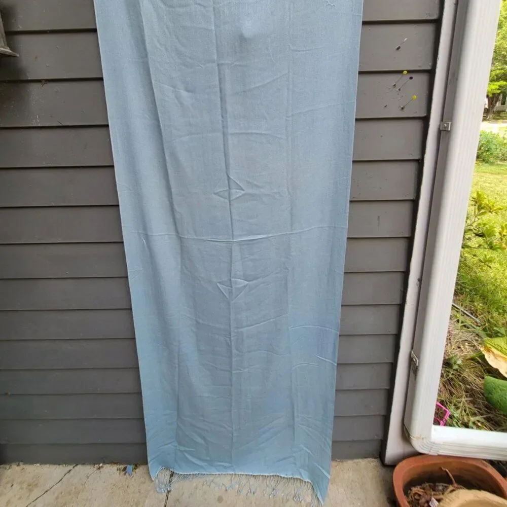 Blue Large Wrap feels like Cashmere